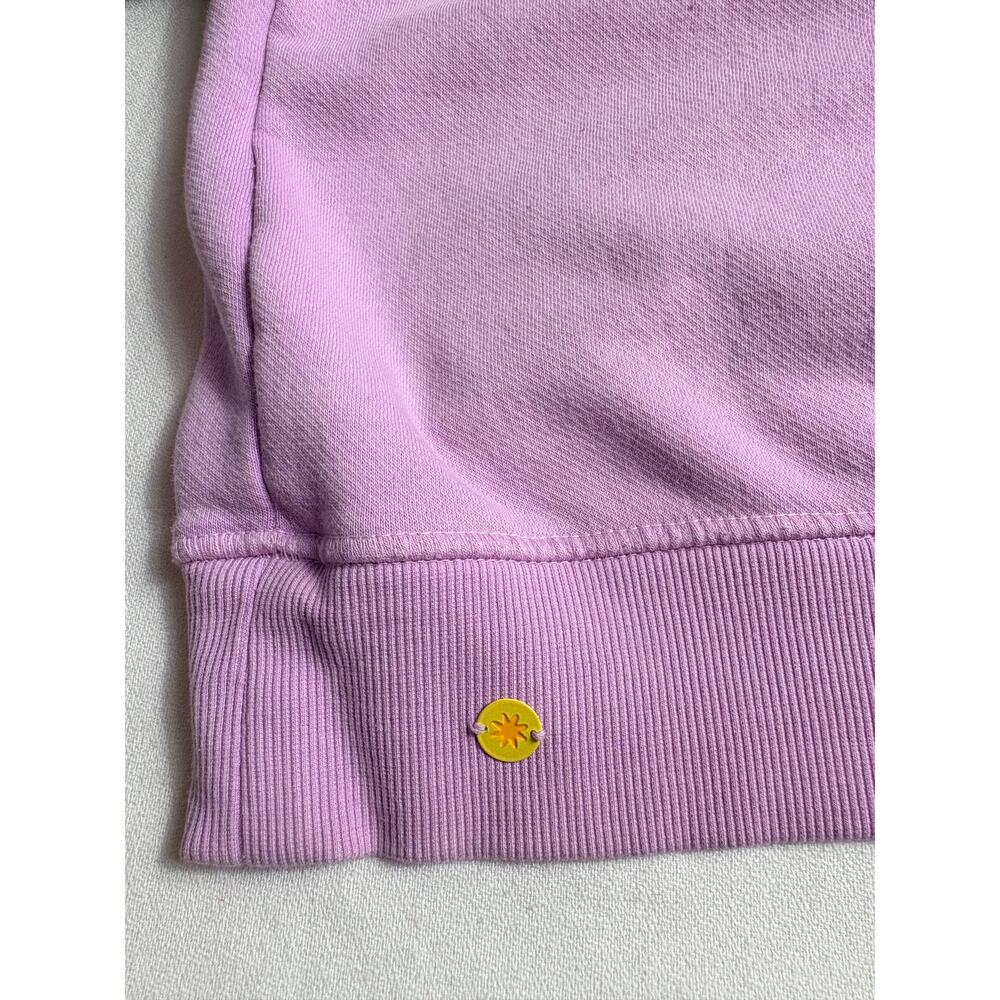Anthropologie Celandine Oversized Crew Neck Sweatshirt Lilac Size XS - Picture 5 of 12